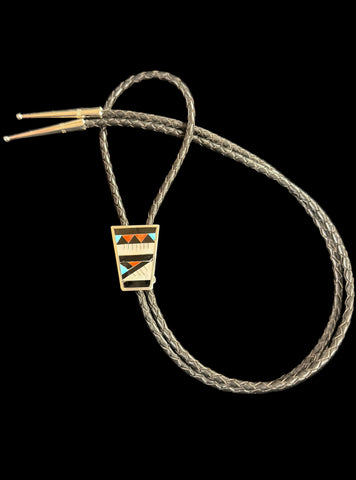 Inlayed Zuni Bolo Tie