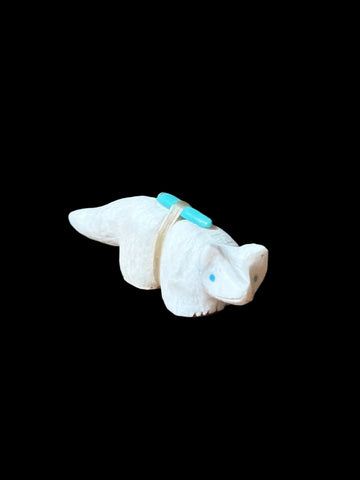 Injured White Fox Fetish-Carving