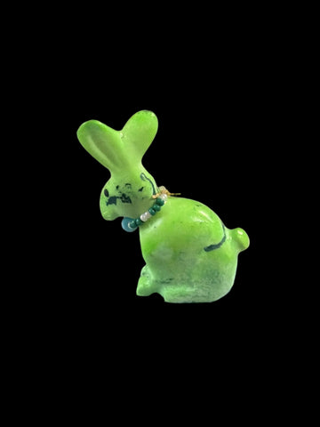 Green Easter Bunny Fetish-Carving
