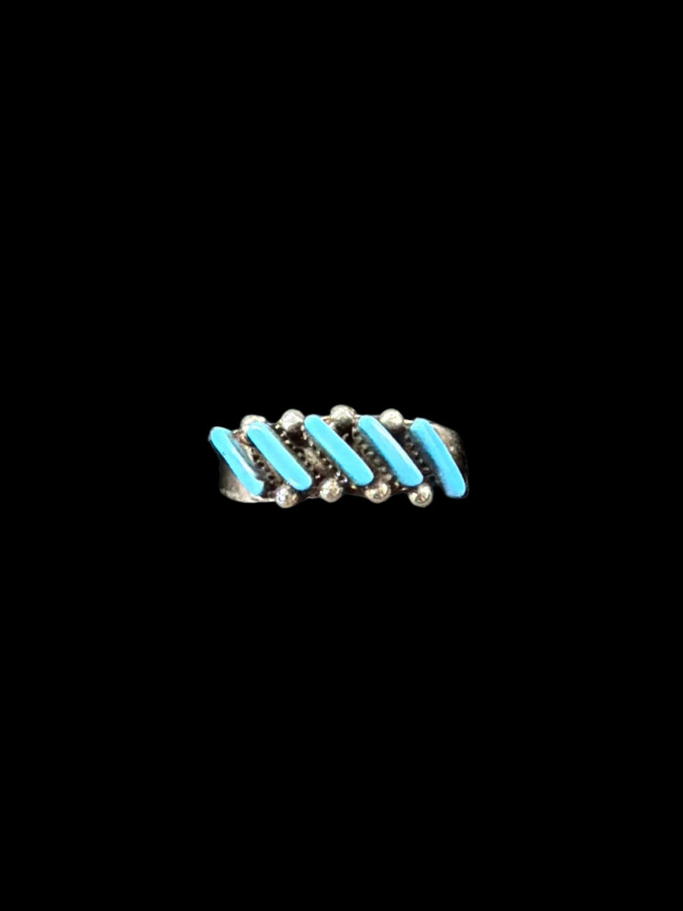 Turquoise Needlepoint Ring