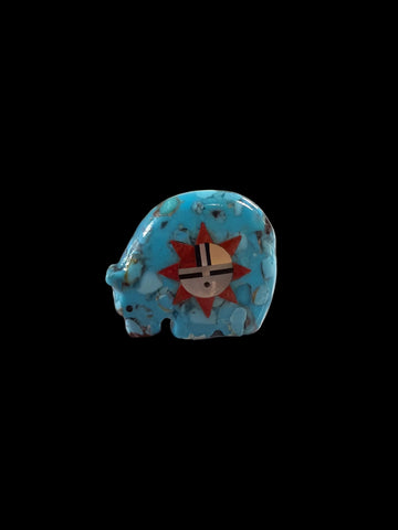 Turquoise Bear Fetish-Carving