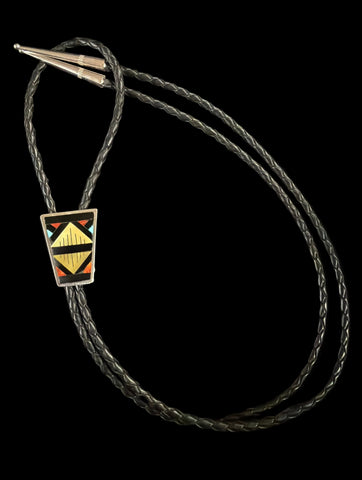 Inlayed Zuni Bolo Tie