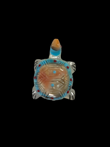 White Turtle Fetish-Carving