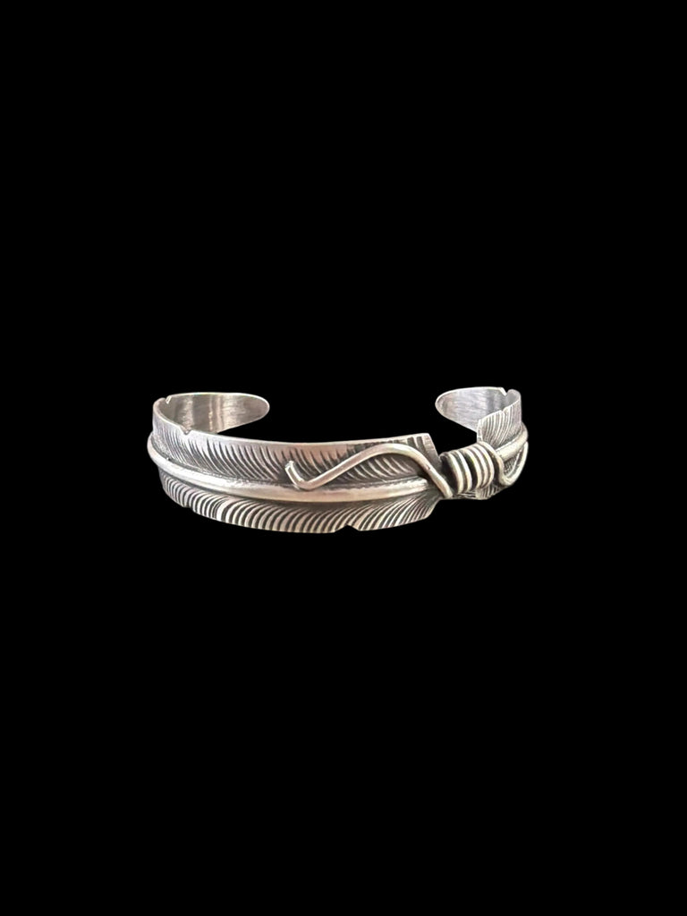 Silver Feather Bracelet