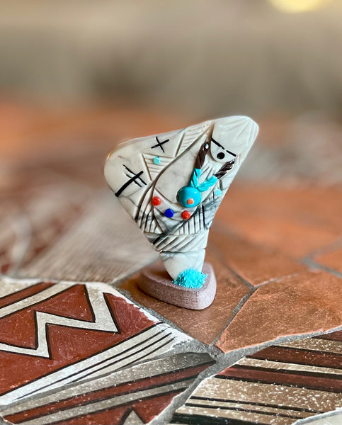 Lovely dual maiden fetish carving