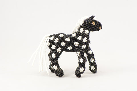 Black Beaded Horse - Turquoise Village