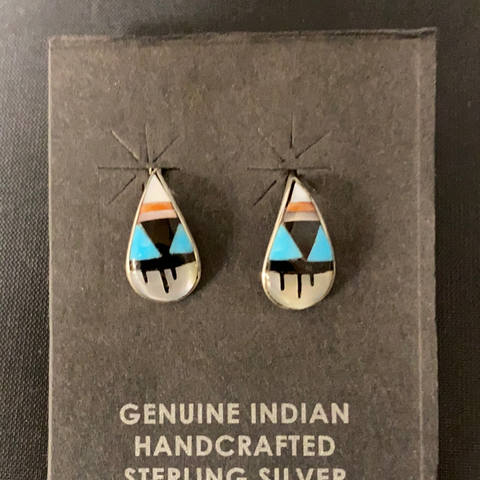 Inlay earrings