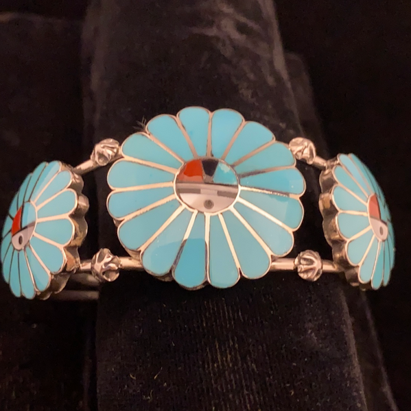 Triple sunface bracelet