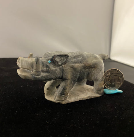 Injured Wild Boar Fetish-Carving