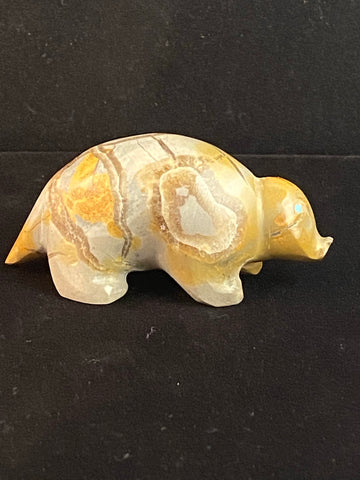 Zuni Travertine Mole fetish carving