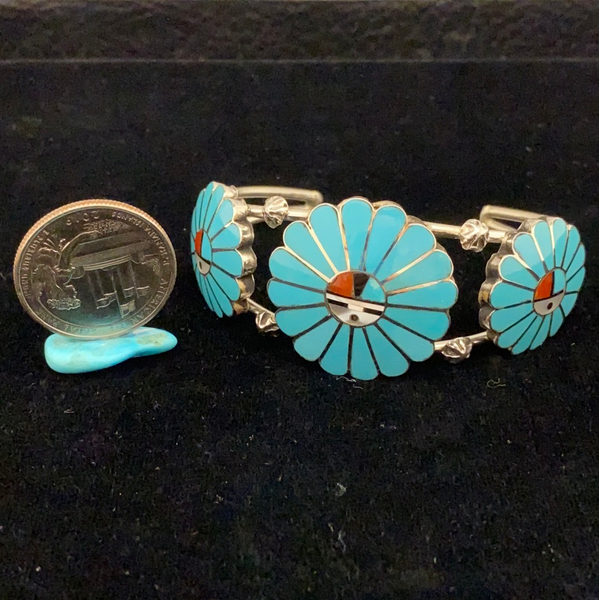 Triple sunface bracelet