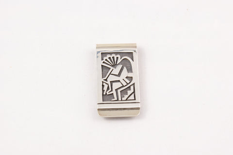 Sterling Silver Kokopeli Money Clip - Turquoise Village