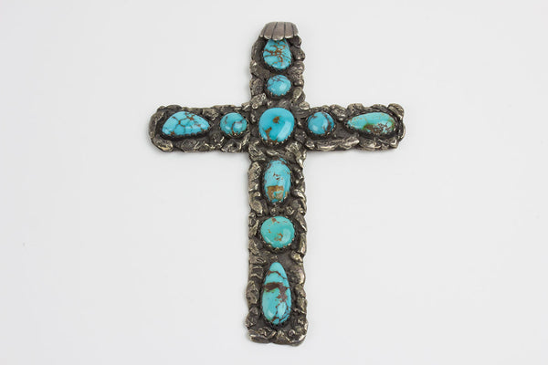 Navajo cross pendant top