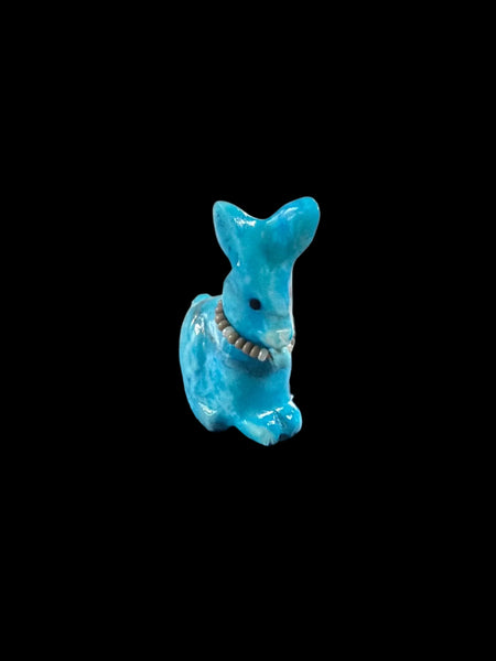 Blue Easter Bunny Fetish-Carving