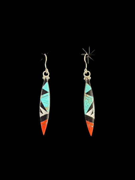Inlay Dangle Earrings