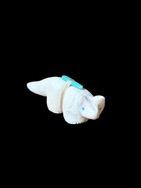 Injured White Fox Fetish-Carving