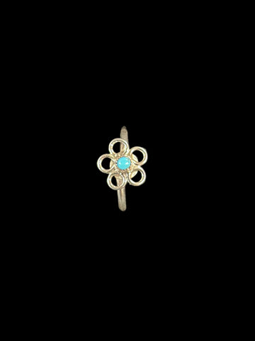 Turquoise Flower Ring