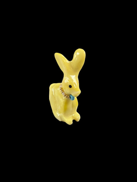 Yellow Easter Bunny Fetish-Carving