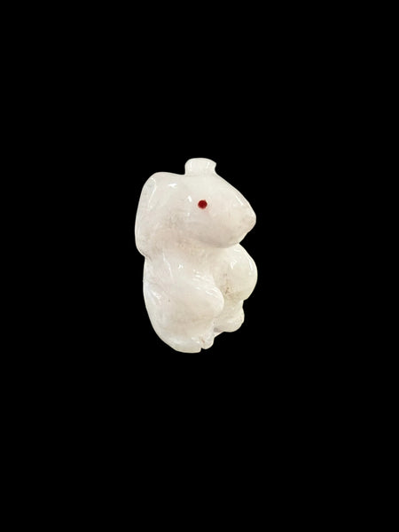 White Bunny Fetish-Carving