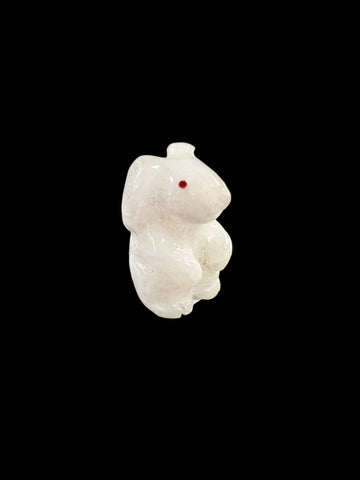 White Bunny Fetish-Carving