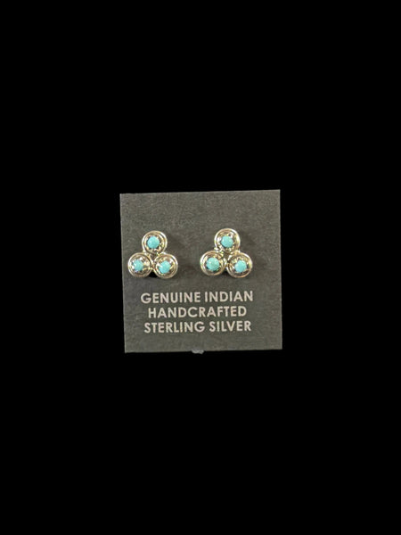Turquoise Cluster Post Earrings