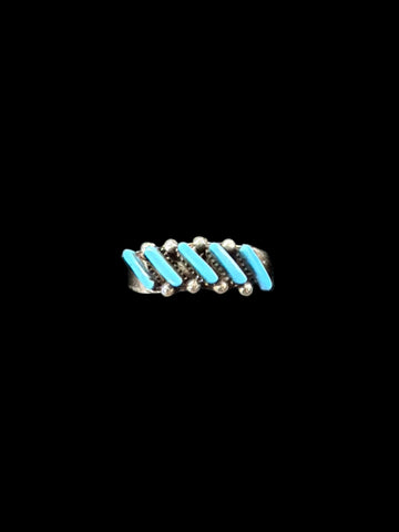 Turquoise Needlepoint Ring
