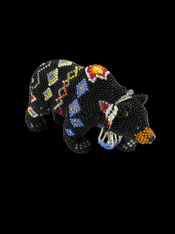 Beaded Black Bear