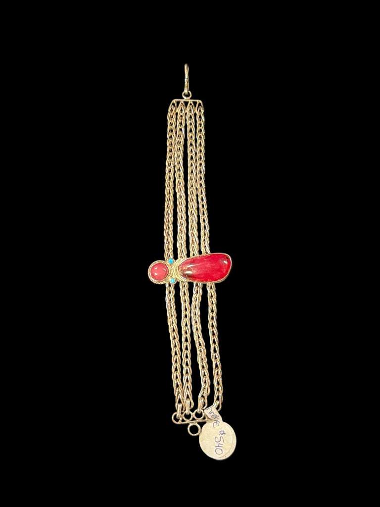 Rhodochrosite Hook-on Bracelet