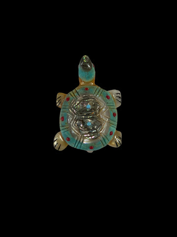 Yellow Turtle Fetish-Carving