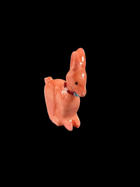 Red Easter Bunny Fetish-Carving