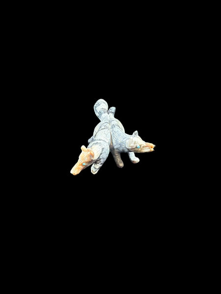 Two Foxes Fetish-Carving