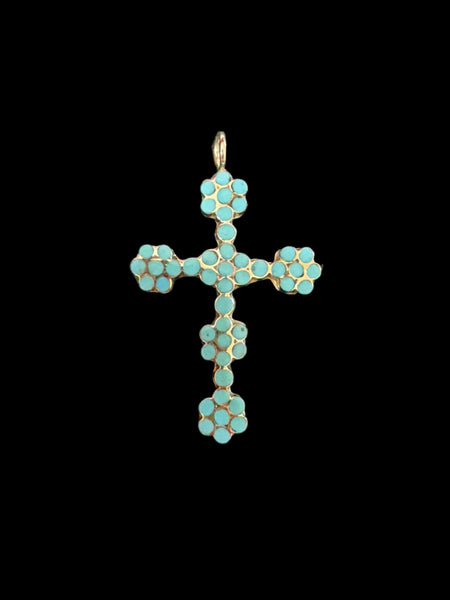 Turquoise Cross Pendant