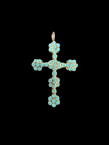 Turquoise Cross Pendant