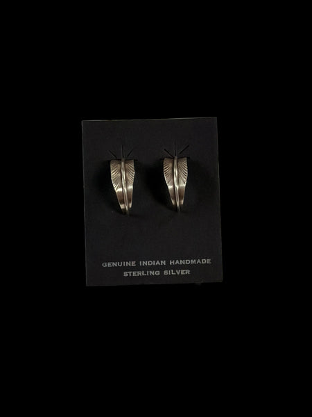 Silver Feather Earrings