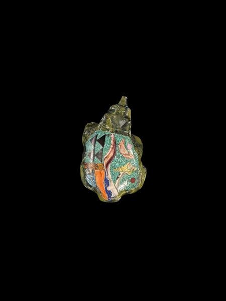 Inlayed Bear Fetish-Carving