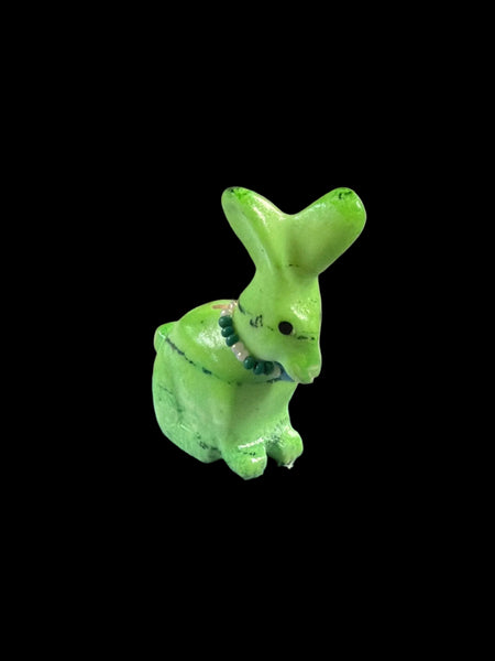 Green Easter Bunny Fetish-Carving