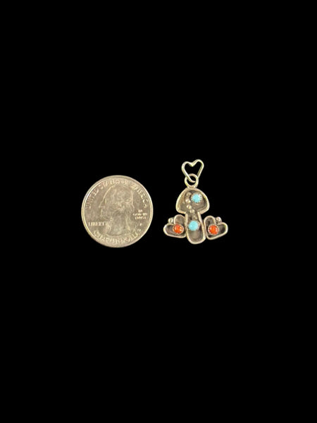 Mushroom and Hearts Pendant