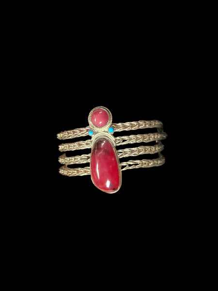 Rhodochrosite Hook-on Bracelet