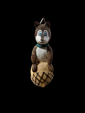 Squirrel Wooden Carving