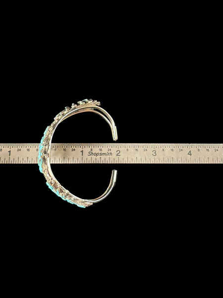 Needlepoint Turquoise Bracelet