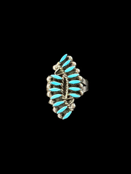 Turquoise Needlepoint Ring