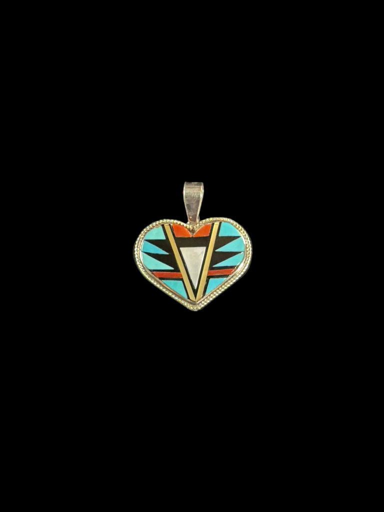 Inlayed Heart Pendant