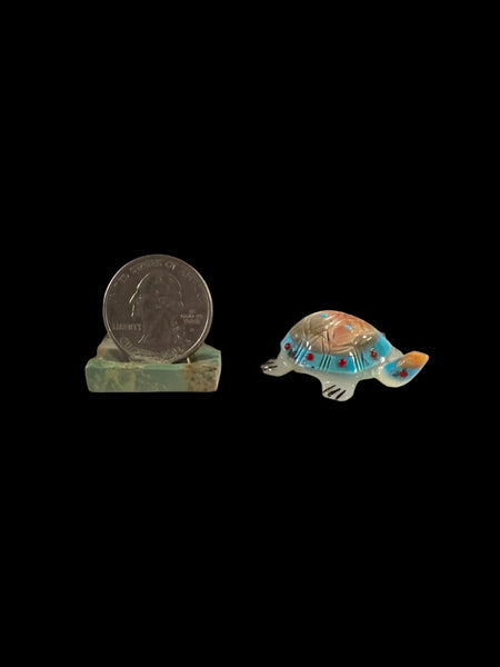 White Turtle Fetish-Carving