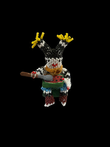 Watermelon Eating Koshari Beaded Doll