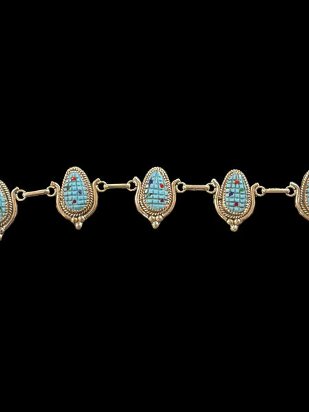 Turquoise Corn Link Bracelet