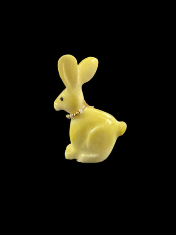 Yellow Easter Bunny Fetish-Carving