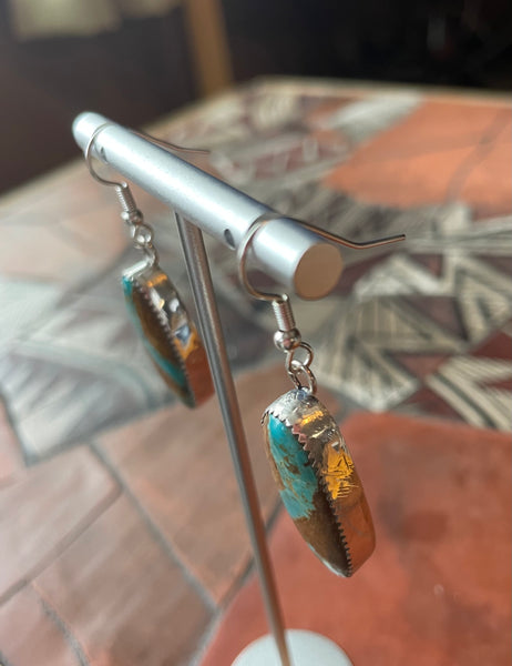 Royston turquoise dangle earrings