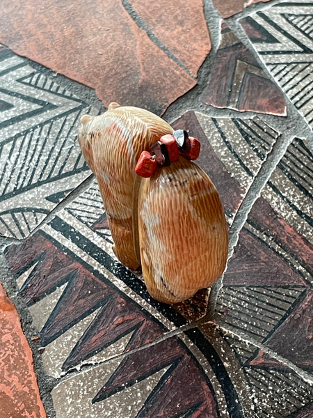 Tigilite bear fetish carving