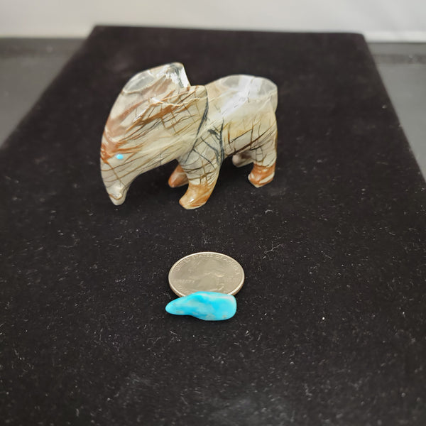 Picasso marble elephant fetish carving