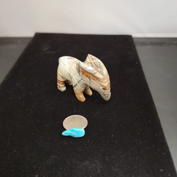 Picasso marble elephant fetish carving